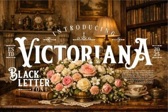 Victorian Font Designs for Creative Projects
