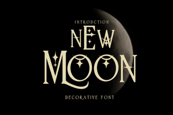 Introducing the New Moon Font for Creative Designs