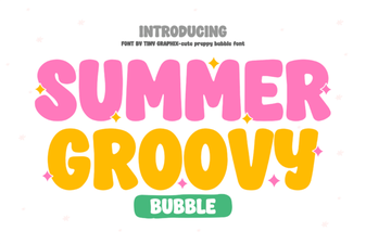 Groovy Summer Fonts for Creative Designs & Diy Projects