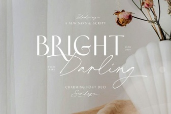 Craft with the Bright Darling Duo Font Pair