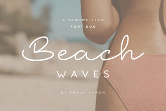 Beach Waves Font Duo for Creative Projects