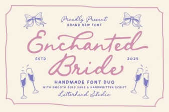 Designing with the Enchanted Bride Wedding Font