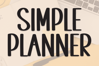 The Simple Planner Font for Organized & Creative Layouts